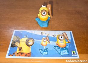 Figuras de goma Kinder: Figura kinder Ferrero Minion FF291 + bpz Cavernícola muñeco dibujos animados